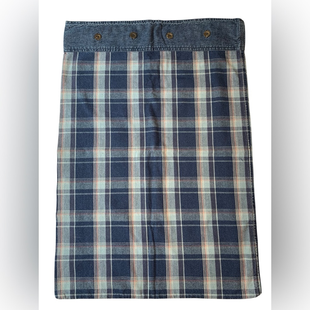 Charter Club Blue 2 Plaid Pillow Shams 1 Standard Size 1 Euro Size - Picture 2 of 8